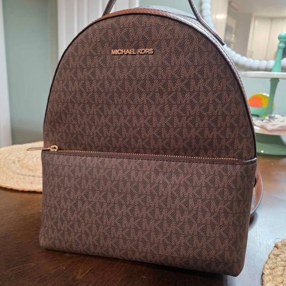 Michael Kors Brown Backpack - Picture 1 of 4